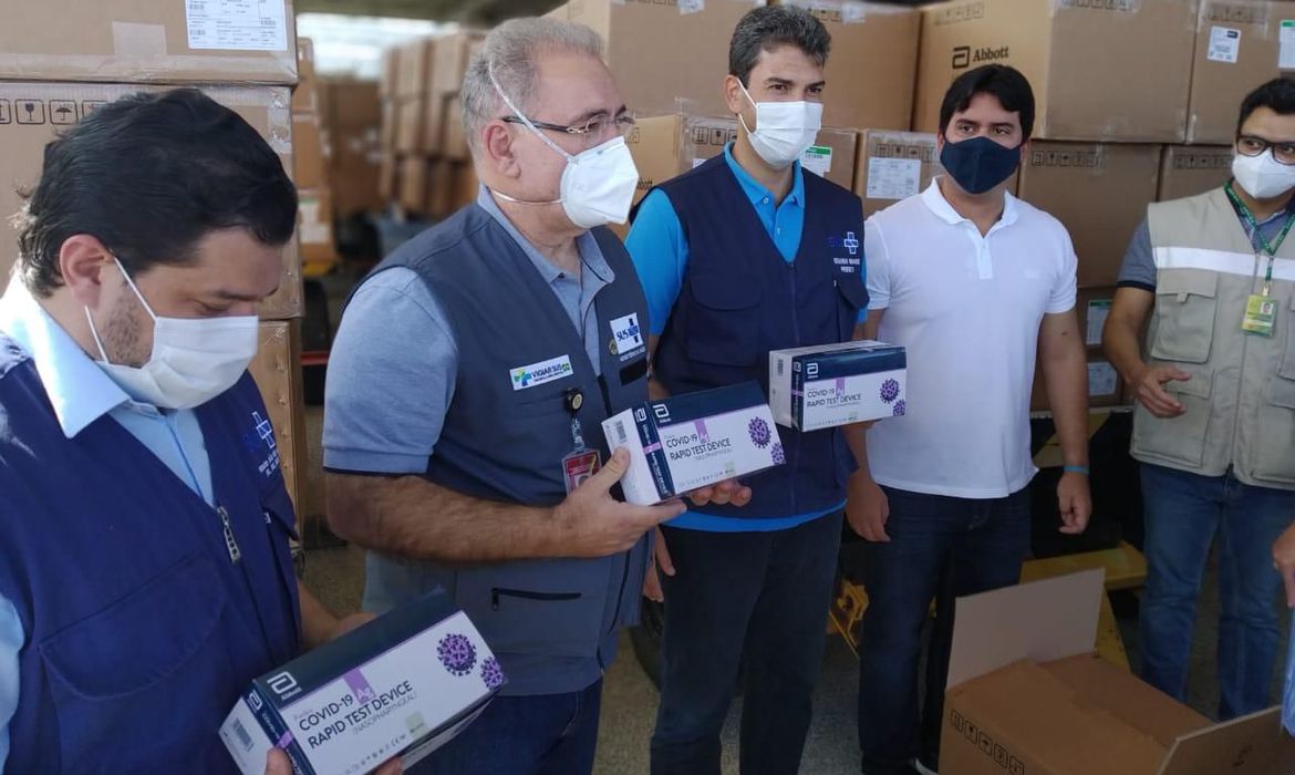 Maranhão recebe 600 mil testes rápidos de covid-19