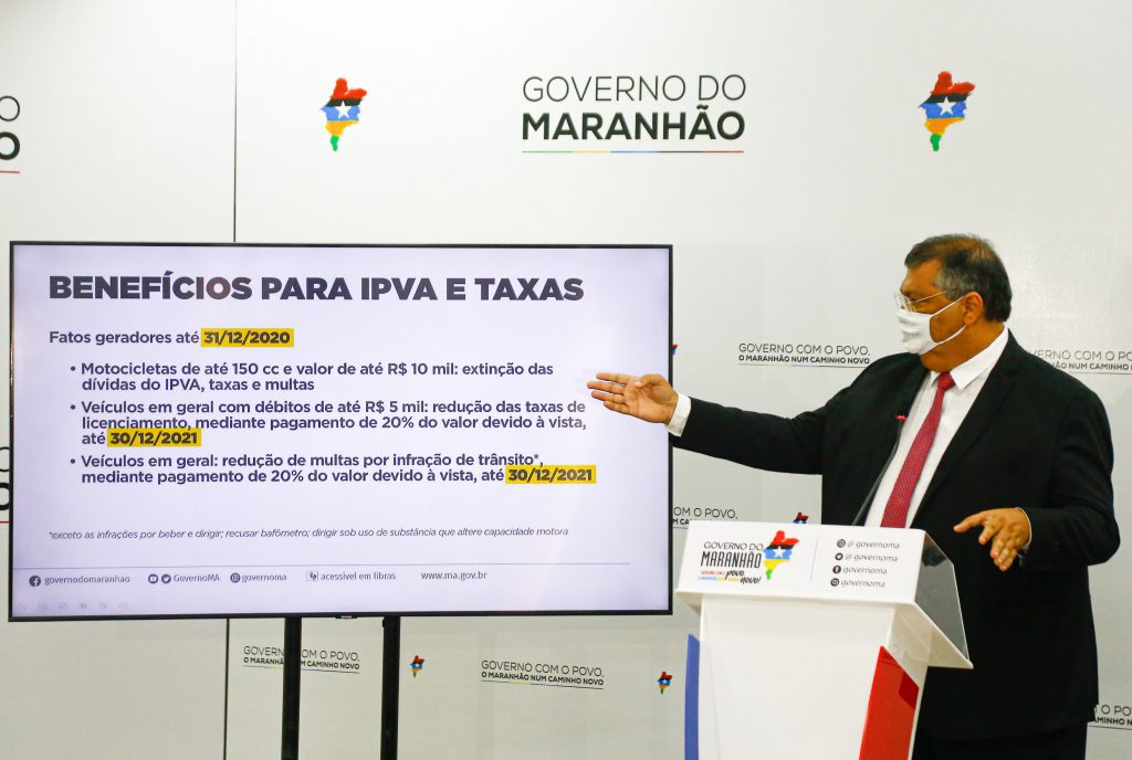 Flávio Dino anuncia benefícios para devedores do ICMS e IPVA
