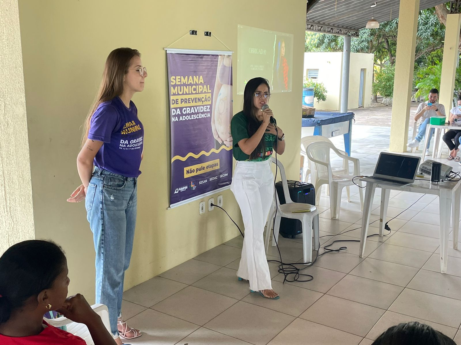 Setas e Sesam realizam palestra sobre prevenção da gravidez na adolescência