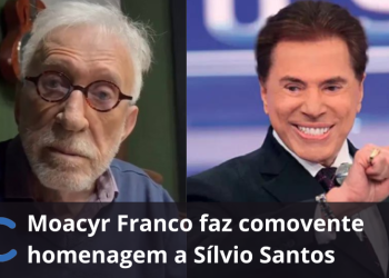 Cantor Moacyr Franco faz comovente homenagem ao amigo Sílvio Santos