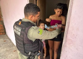 Polícia Militar salva recém-nascido engasgado durante atendimento de emergência em Cocal