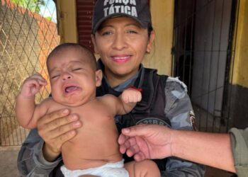 Cabo Fernanda Valéria salva bebê engasgado na zona Sul de Teresina