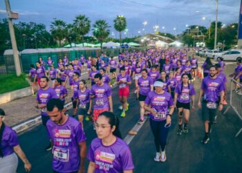 Mulheres participam da 6ª Corrida de Enfrentamento ao Feminicídio e reforçam importância da denúncia