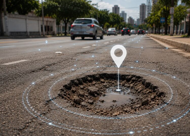Teresina usa tecnologia para auxiliar na identificação de buracos nas ruas