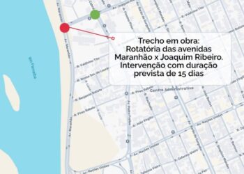 Strans altera trânsito em rotatória na Avenida Maranhão, sul de Teresina