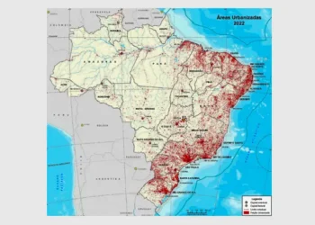 Área urbanizada no Brasil cresceu 12,3% de 2019 a 2022, mostra IBGE